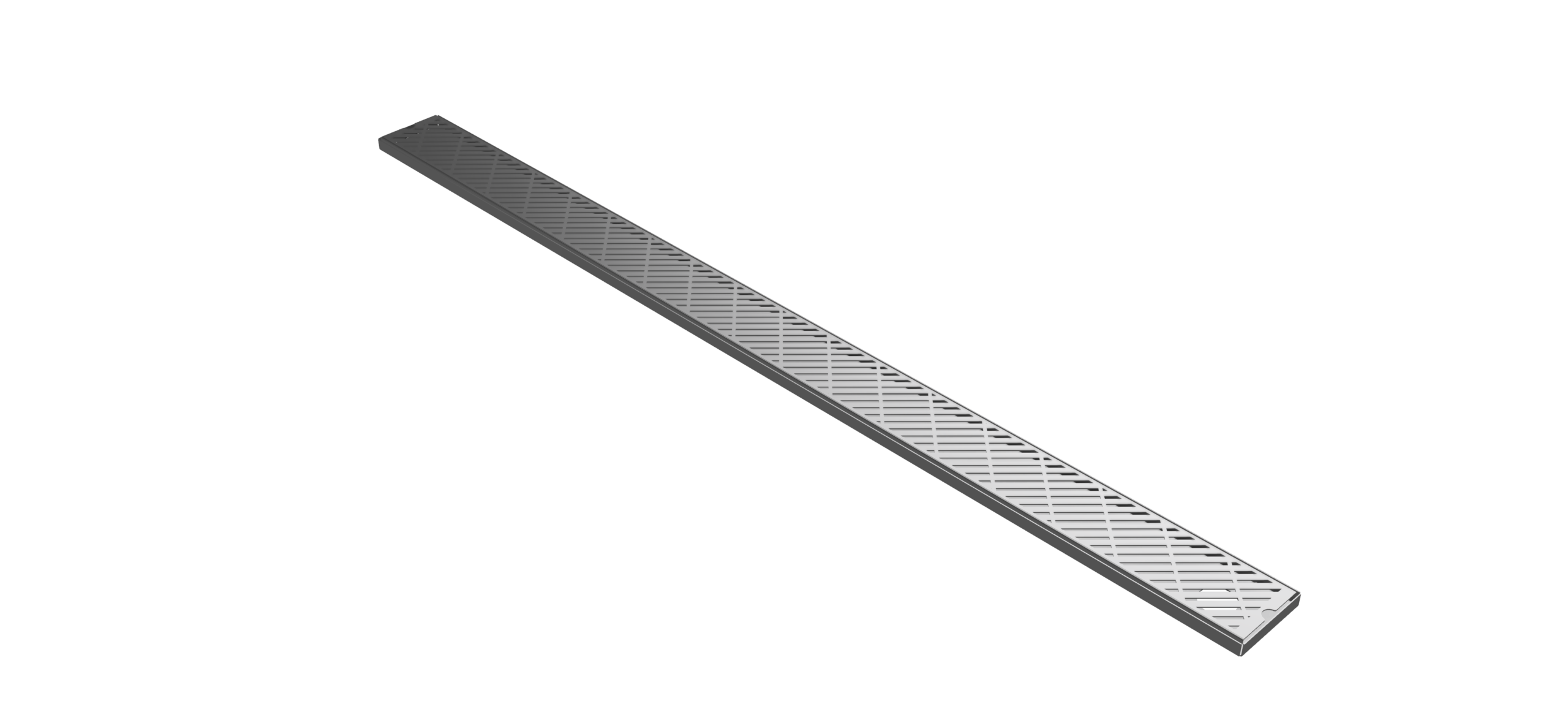 65 inch stainless steel drink rail for bars and restaurants