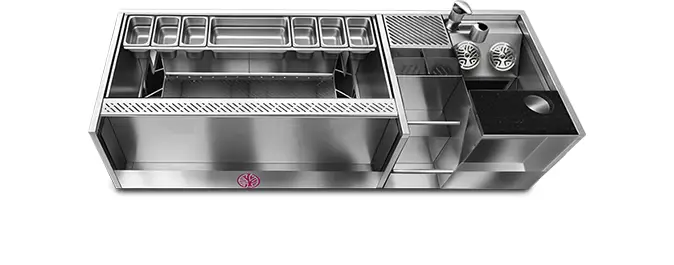 65 Drop-In Bar Well Station